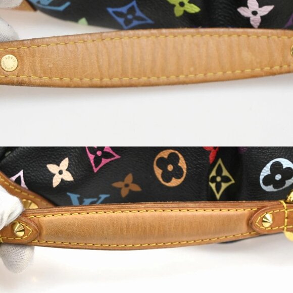 LOUIS VUITTON Judy MM Shoulder Bag Monogram Multi Leather Black M40256 663RL717 - Picture 10 of 16